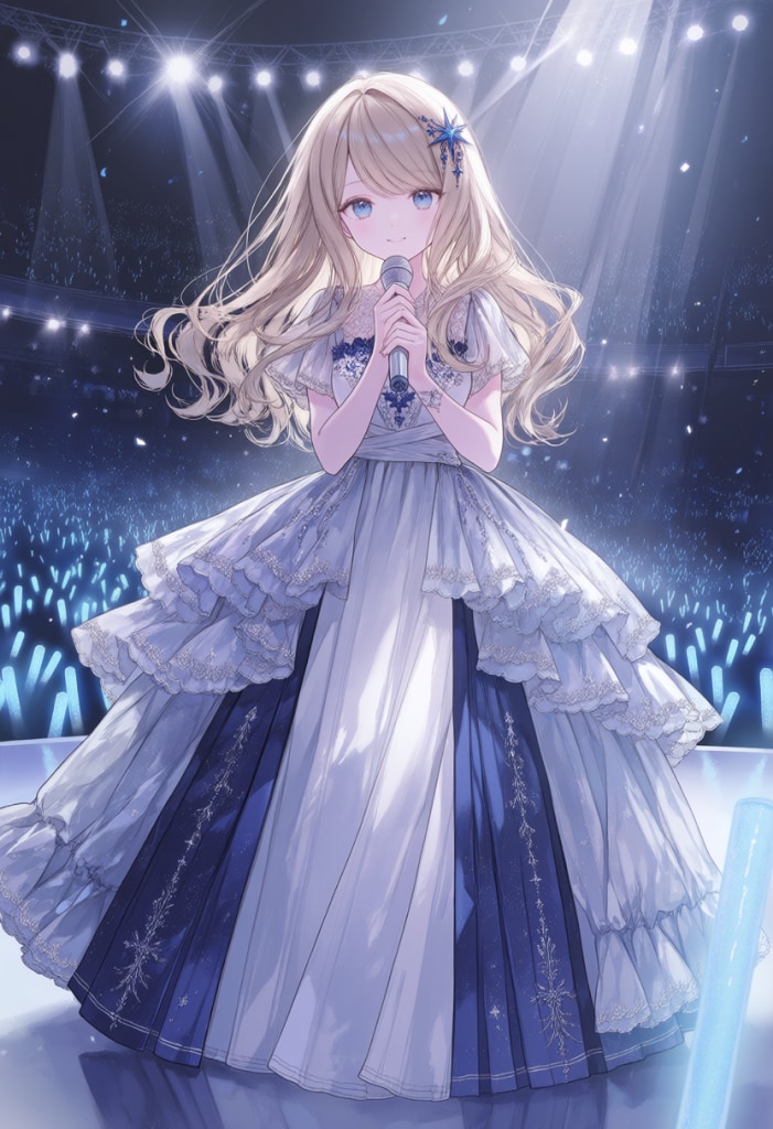 星降るステージの歌姫 | の人気AIイラスト・グラビア