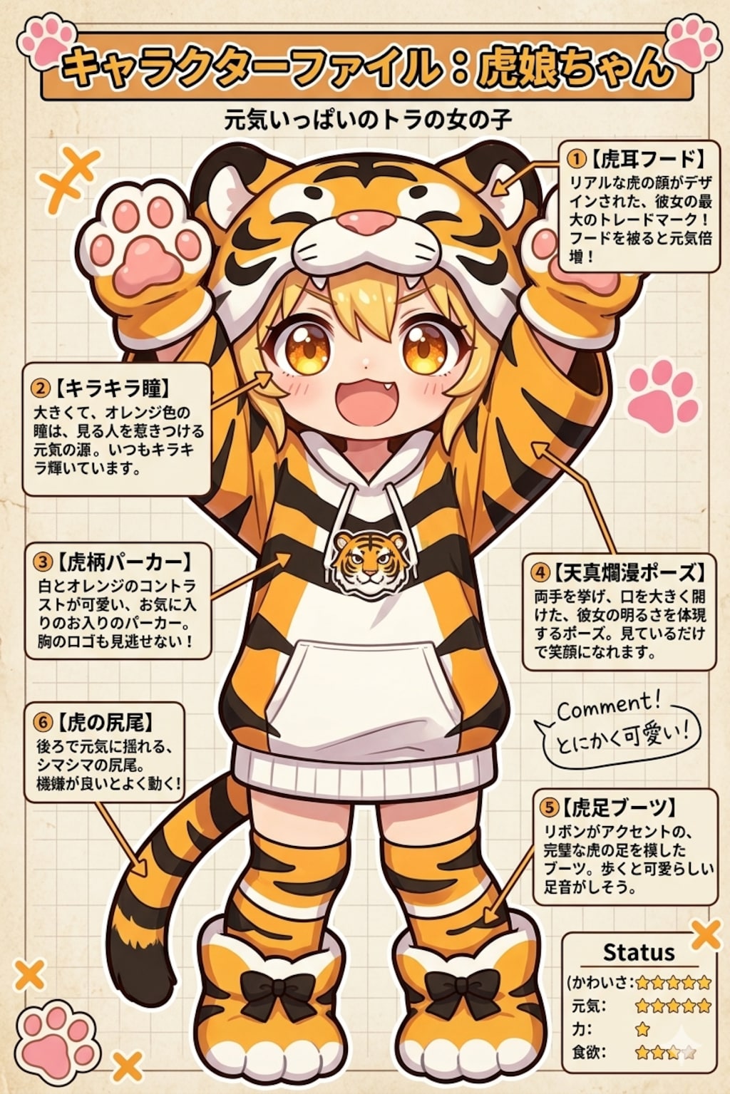 虎娘ちゃんのチャームポイント