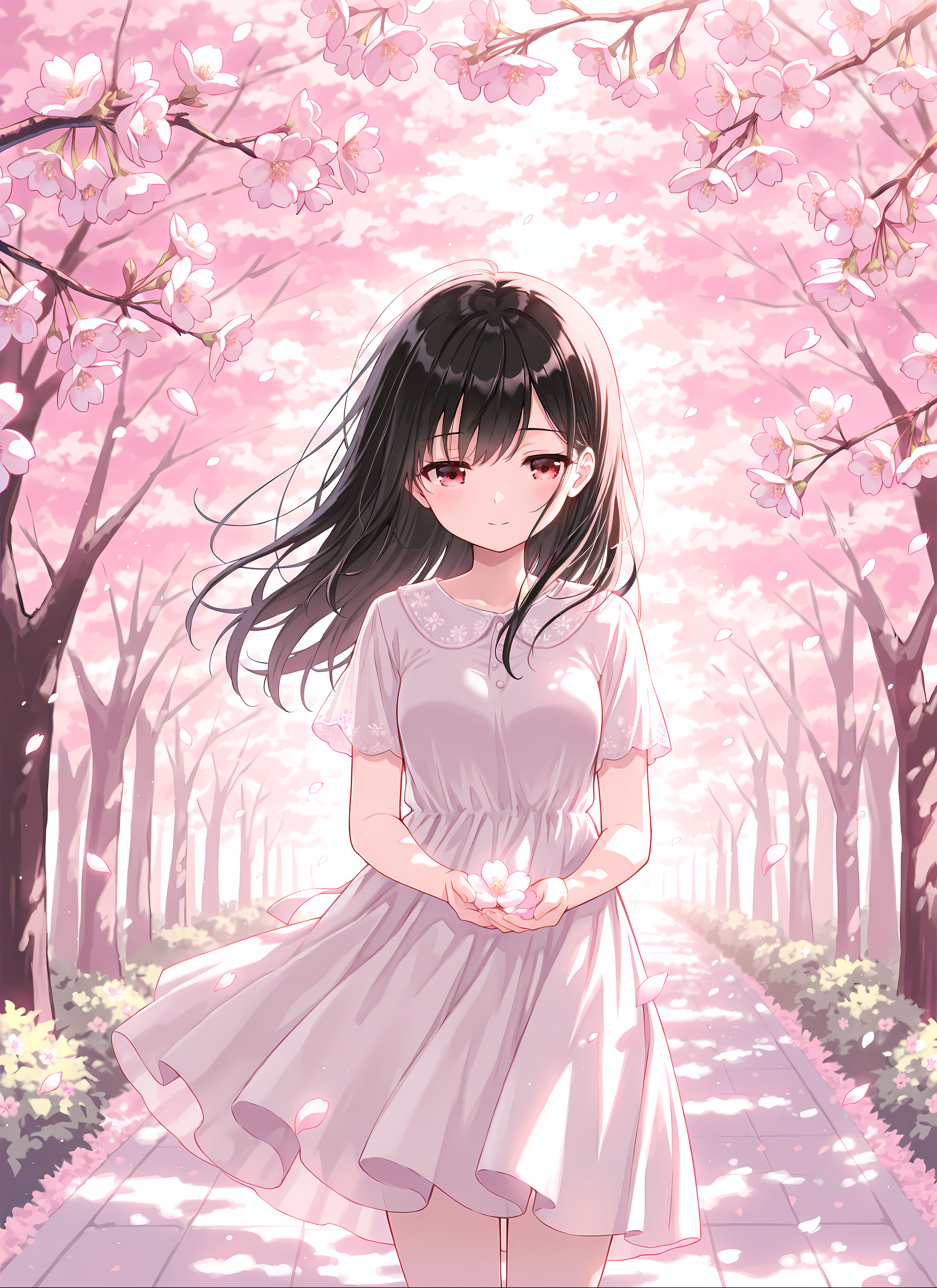 リナちゃんとお花