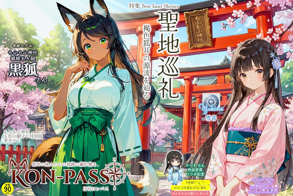 黒狐さん表紙の旅行雑誌『コンパス』 【誕生日FAお礼】