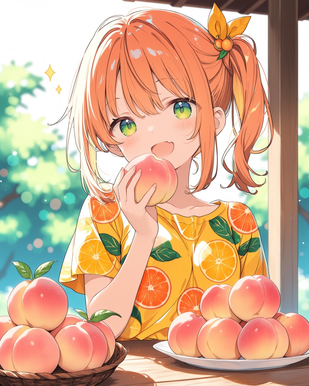 7月19日は桃の日　～新キャラみかんちゃんです～