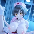 爆乳ナースに夜這いされて中出し 9枚目