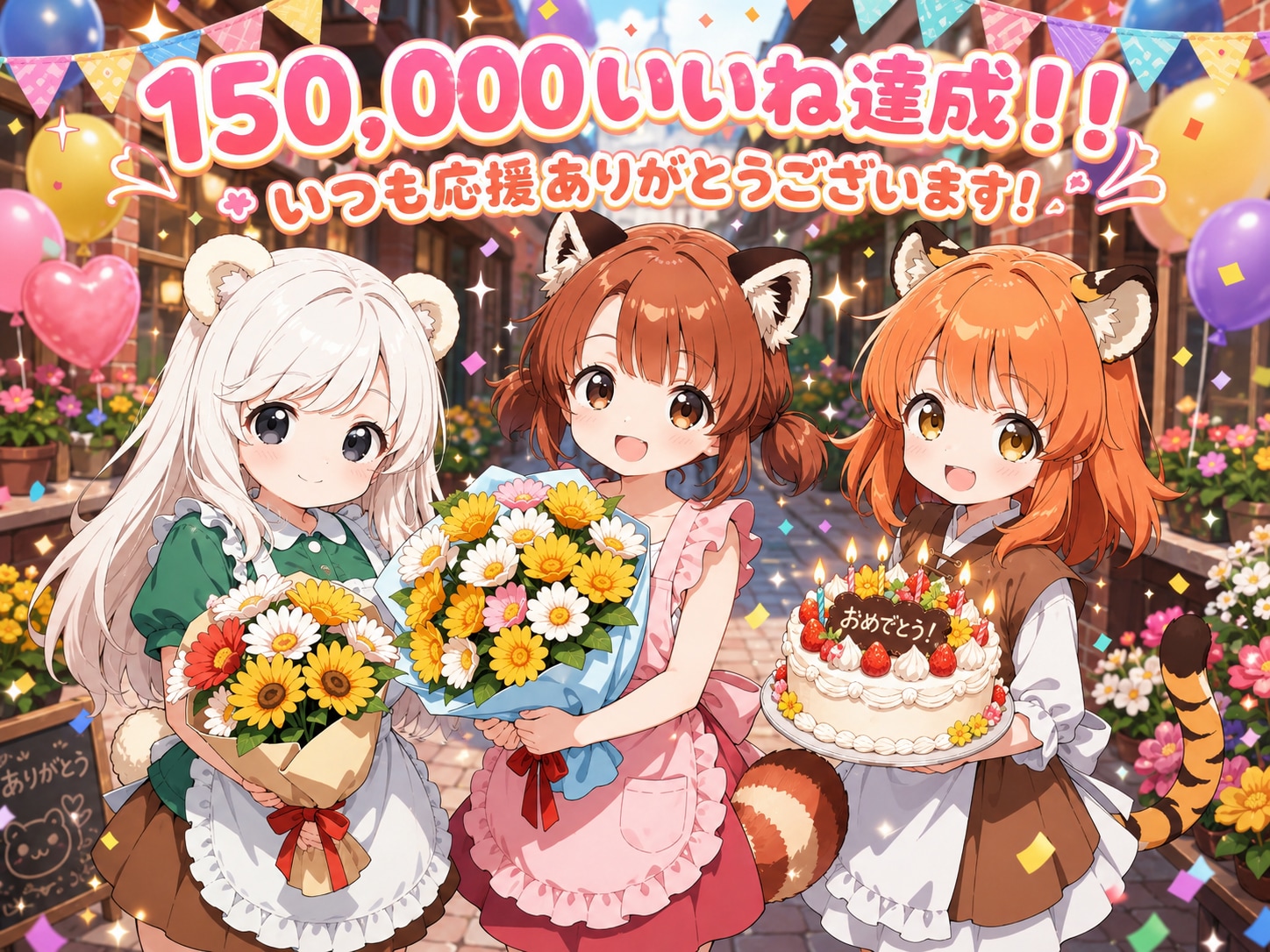 15万いいね達成！応援ありがとうございます！！