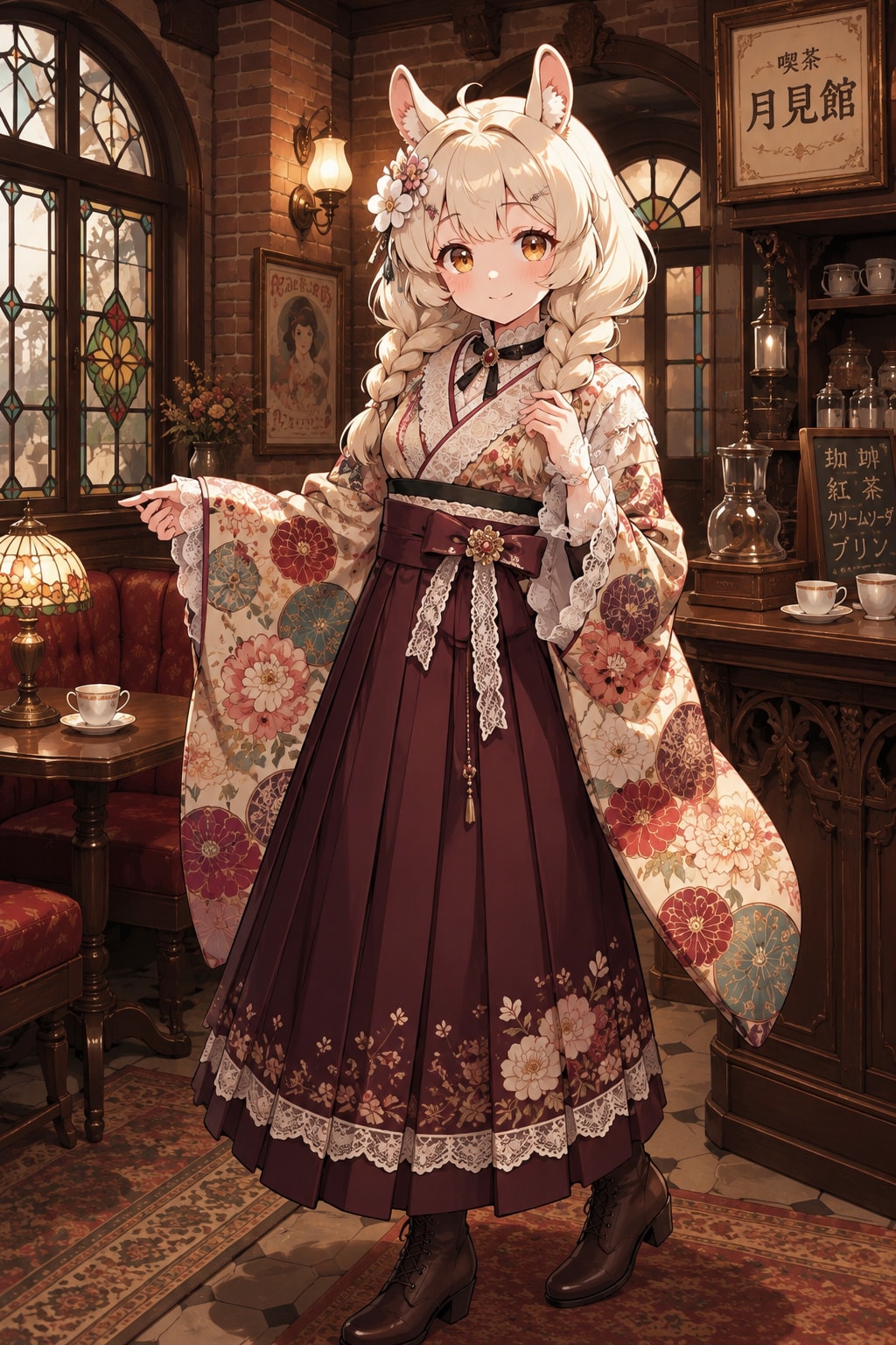 アルパカちゃんと大正ロマン
