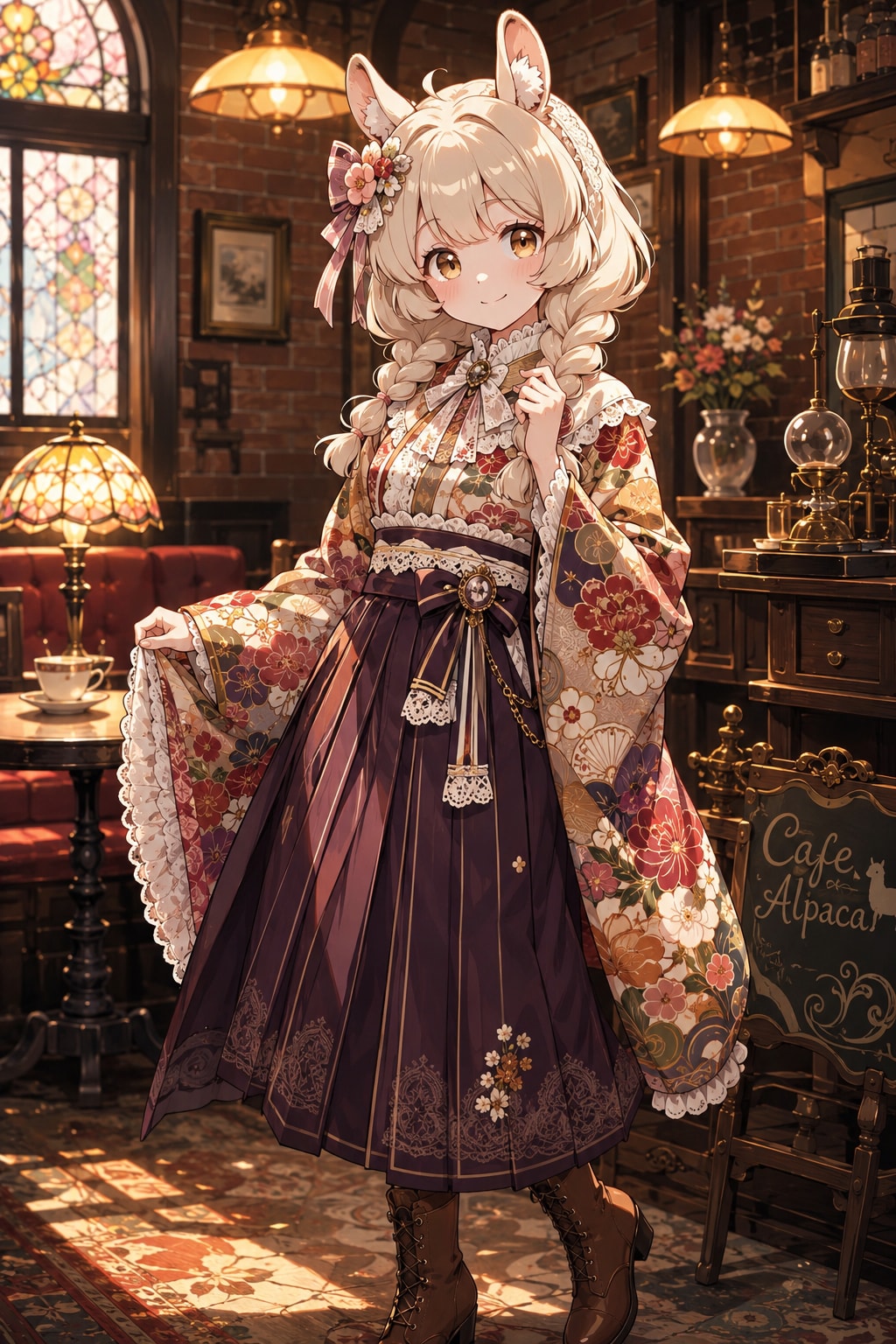 アルパカちゃんと大正ロマン