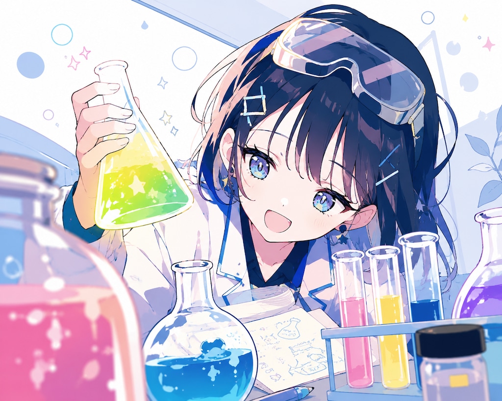 実験中