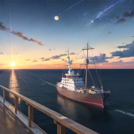 軍艦と夜空 | の人気AIイラスト・グラビア