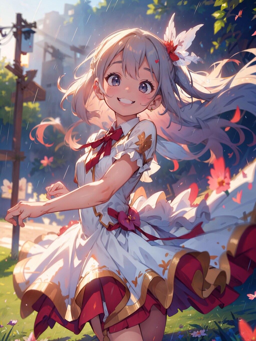 雨の中のダンス♪