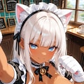 ご主人様、今日はどんな特別なサービスをお望みですか？ このエロい猫耳メイドが、たっぷりお相手いたしますわ♡ 2枚目