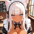 ご主人様、今日はどんな特別なサービスをお望みですか？ このエロい猫耳メイドが、たっぷりお相手いたしますわ♡ 3枚目