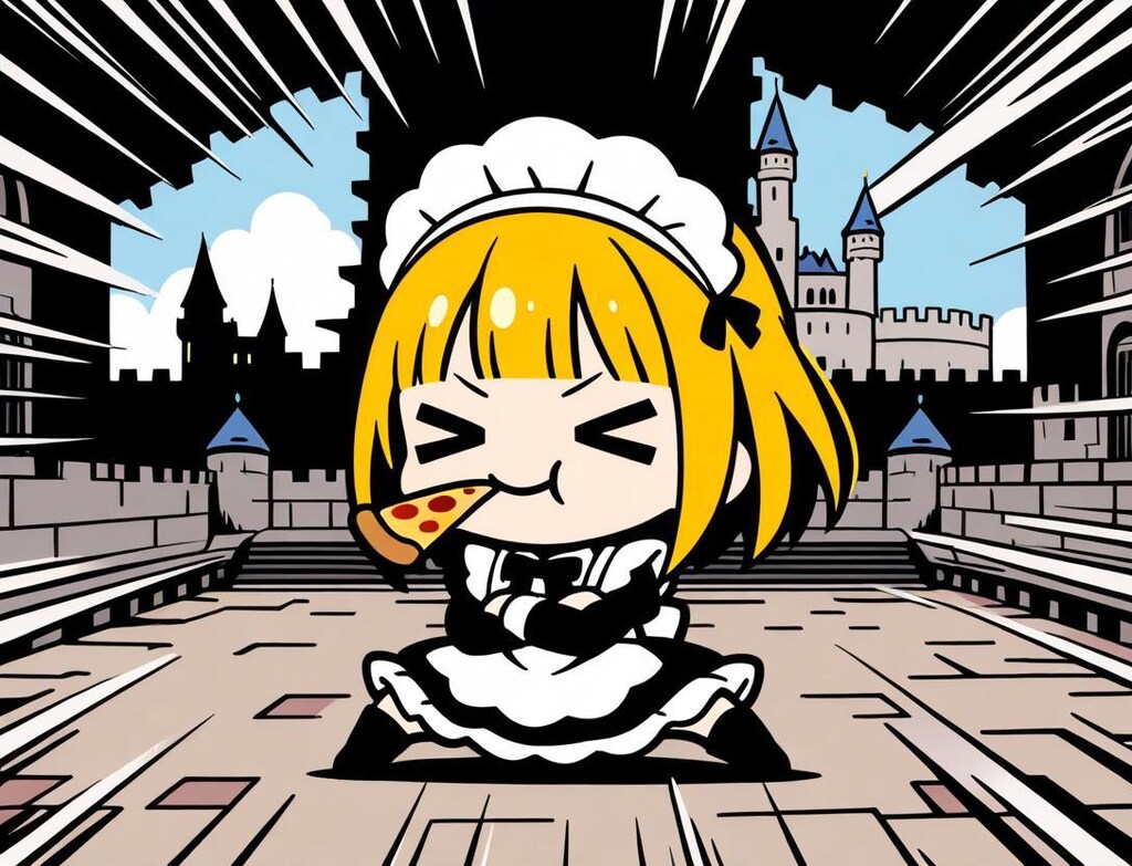 拠点絶対守護るマン系メイドちゃん🍕🍕