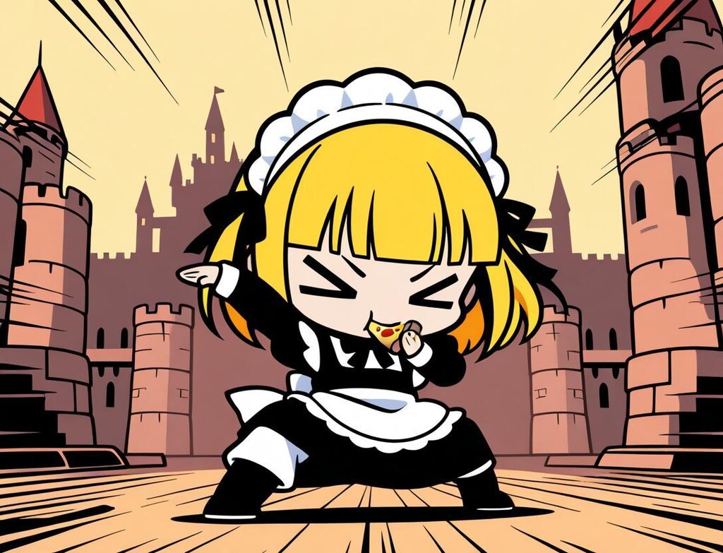 拠点絶対守護るマン系メイドちゃん🍕🍕