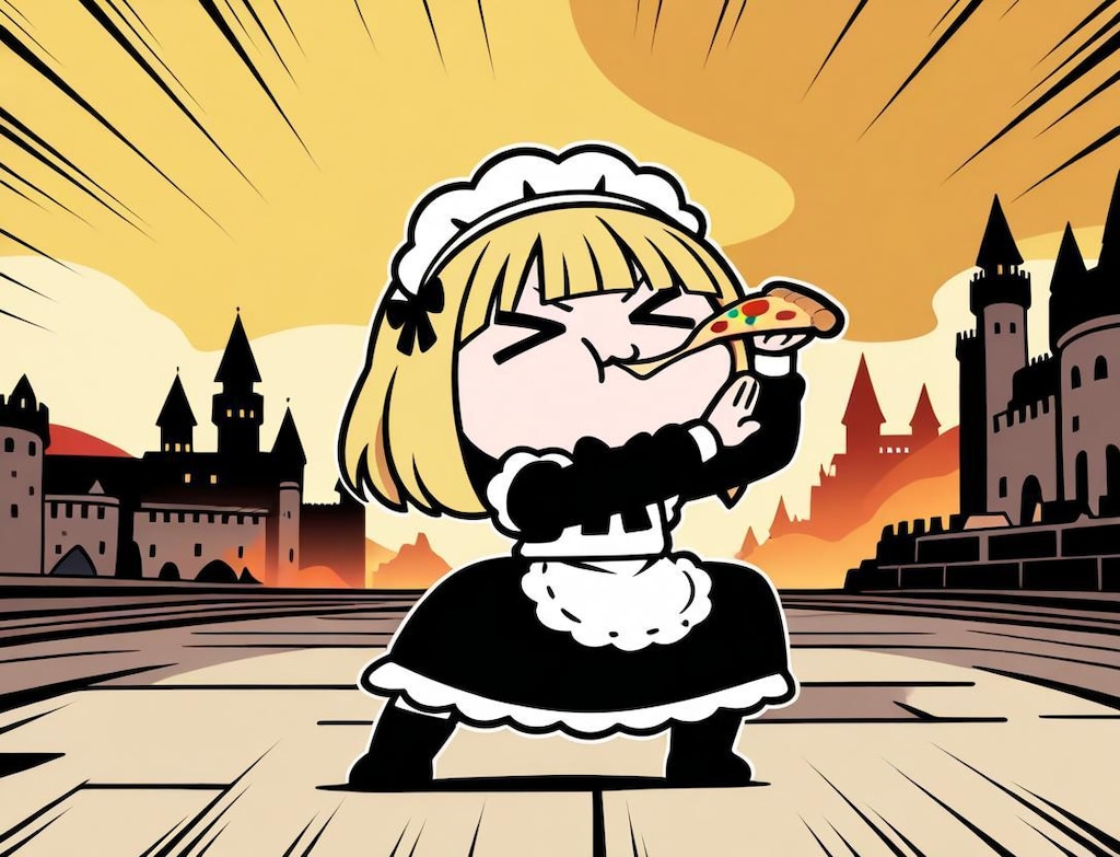 拠点絶対守護るマン系メイドちゃん🍕🍕