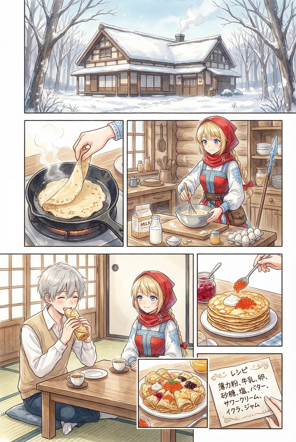 ブリヌイお料理漫画