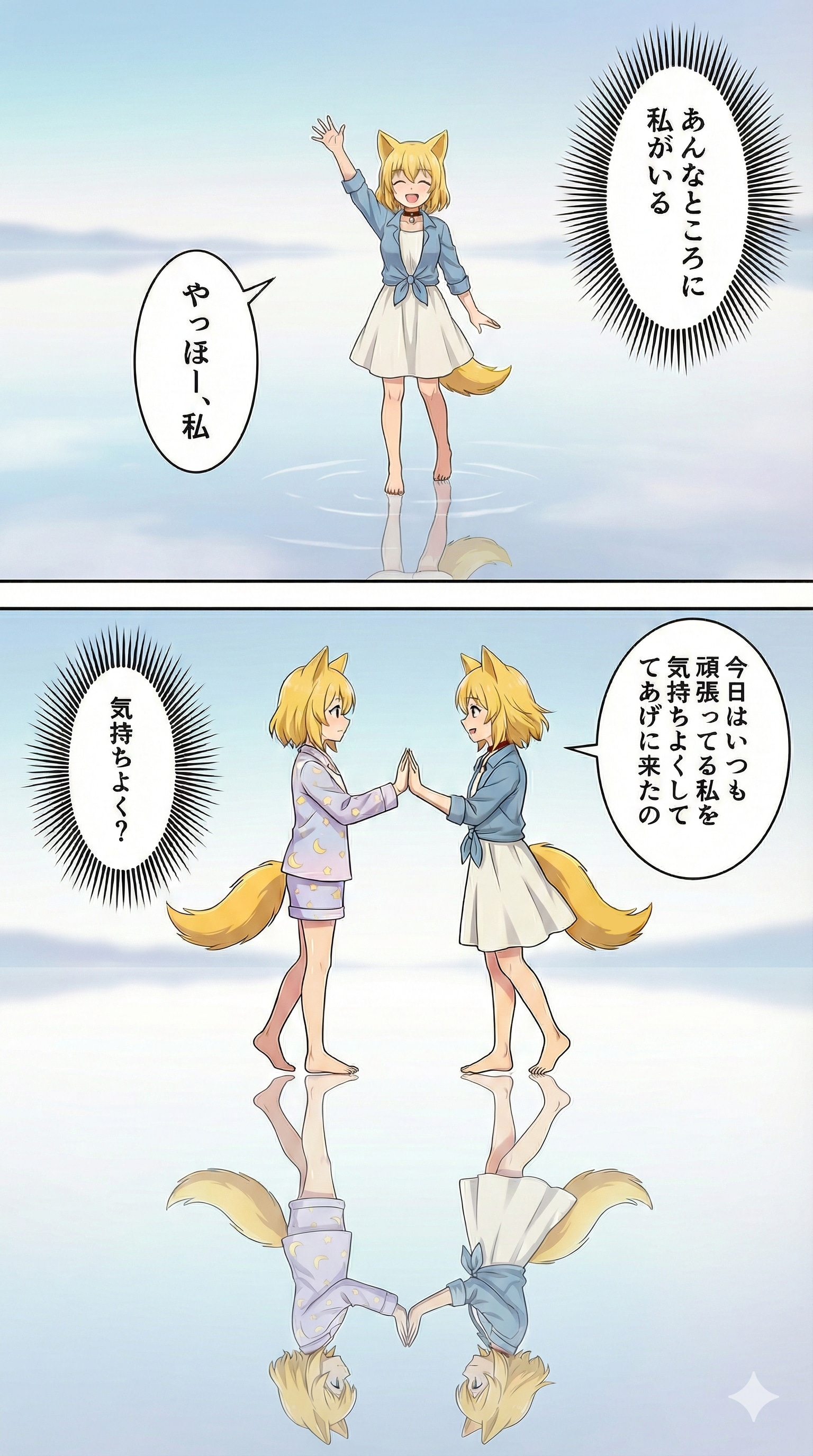 セルフ百合メンタルケアキツネ | の人気AIイラスト・グラビア