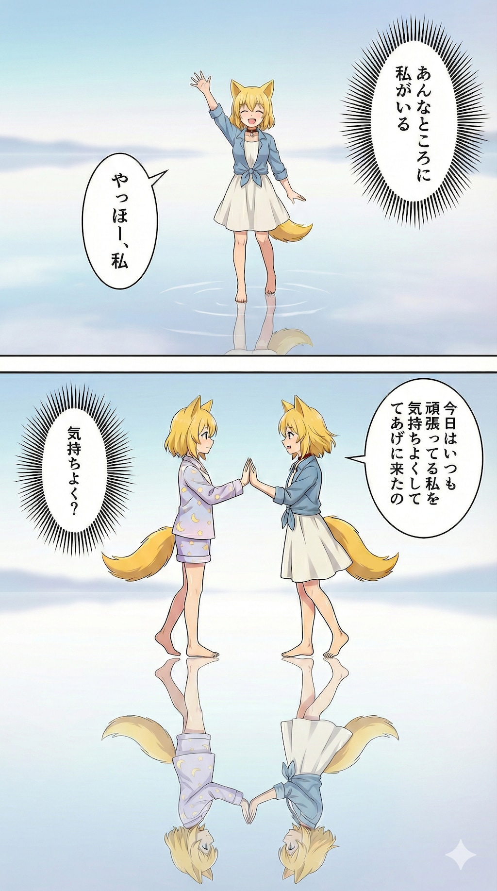 セルフ百合メンタルケアキツネ