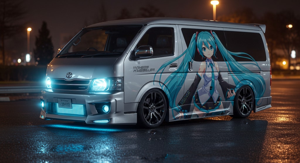 初音ミク痛車ハイエース