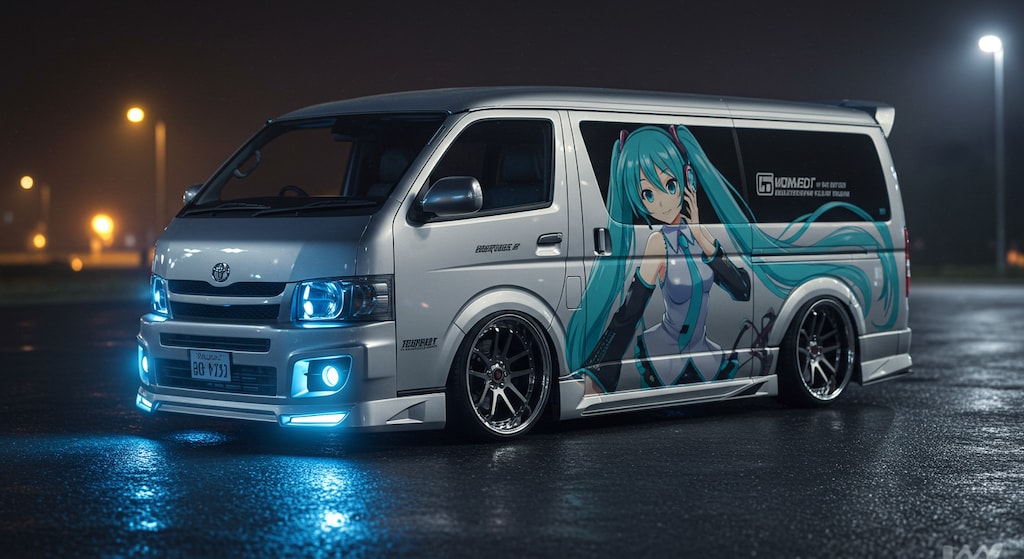 初音ミク痛車ハイエース