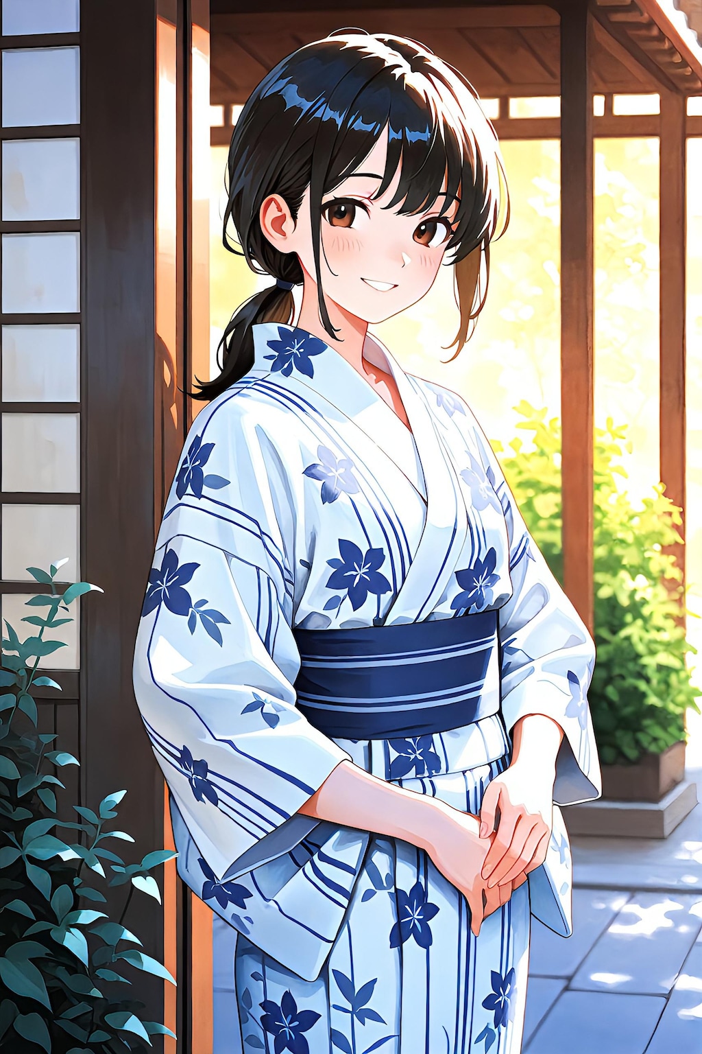 浴衣を着たお姉さん