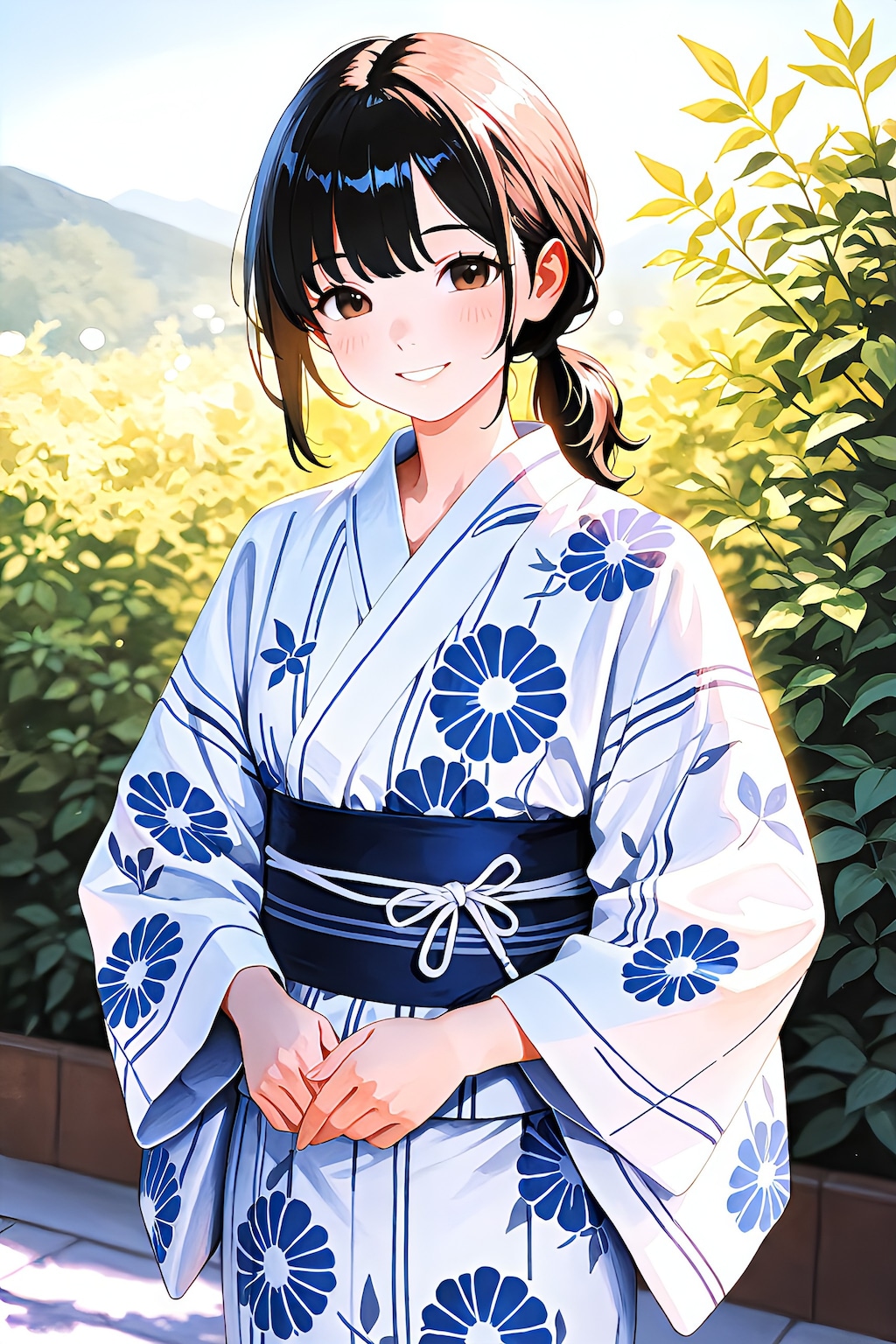 浴衣を着たお姉さん