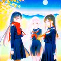 月夜の少女 4枚目