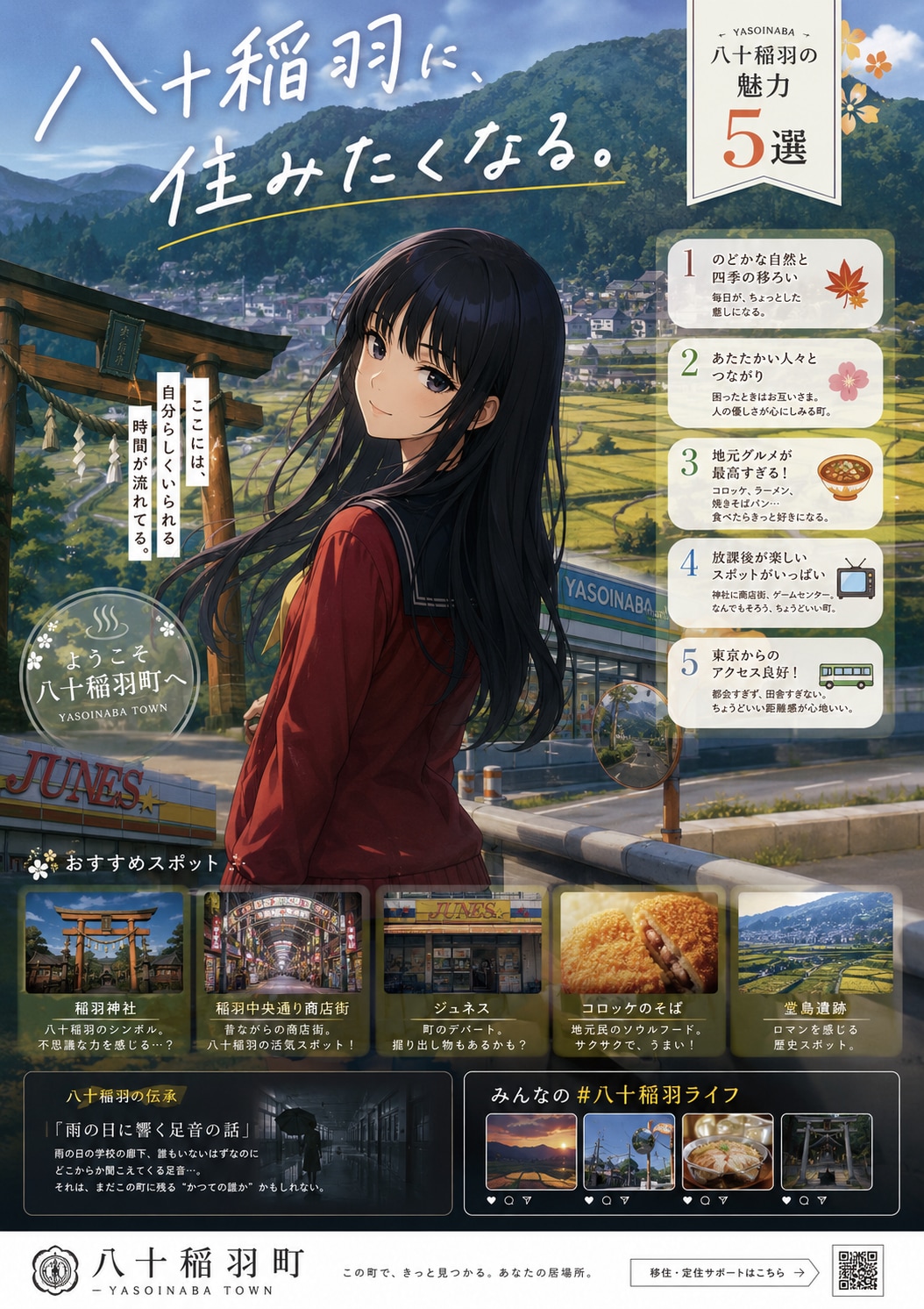 八十稲羽に住もう | の人気AIイラスト・グラビア