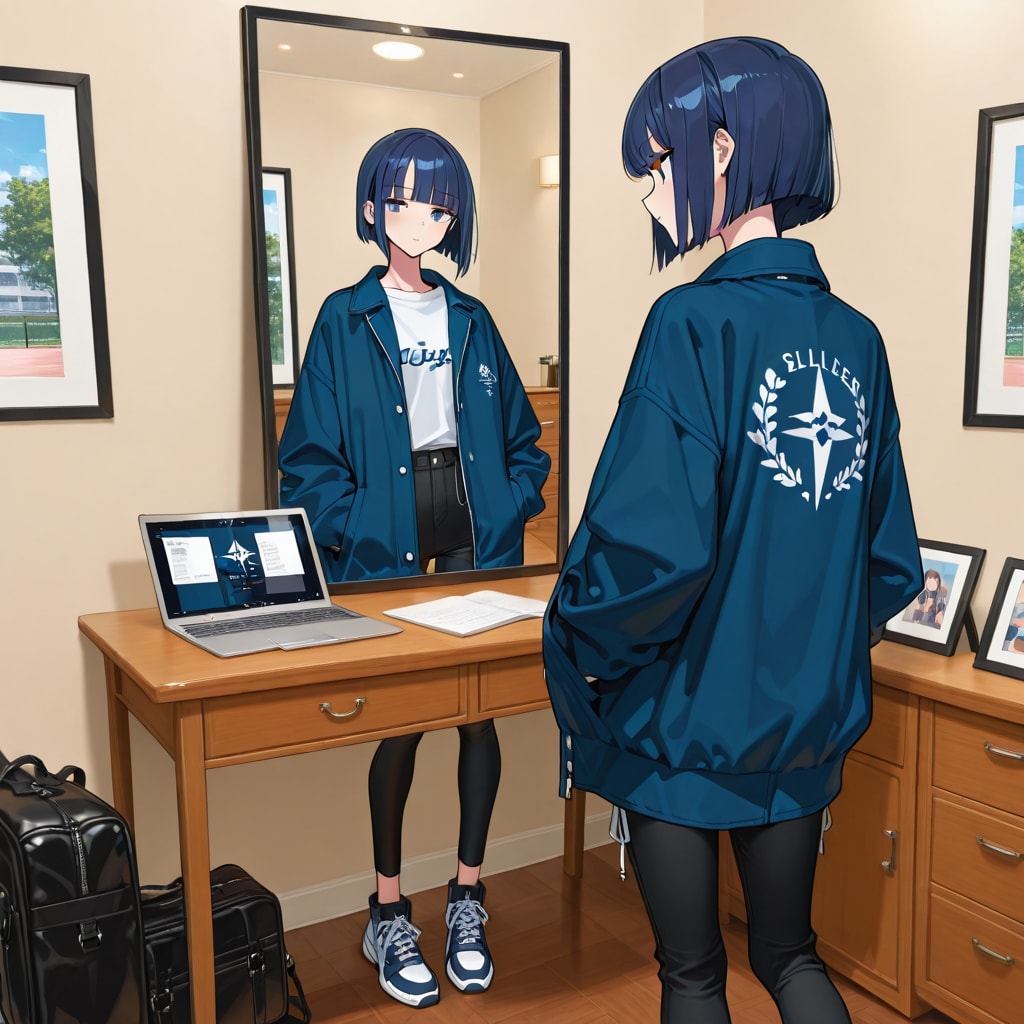 モデルと学生、二つの顔