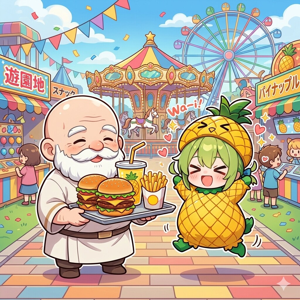 ナップル100さんとパイナップルちゃん | の人気AIイラスト・グラビア