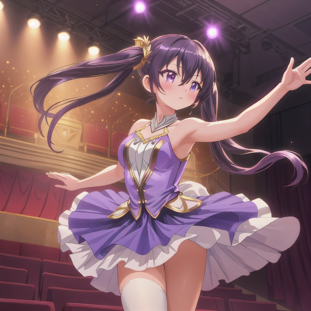 紫髪ロングで演劇の少女６