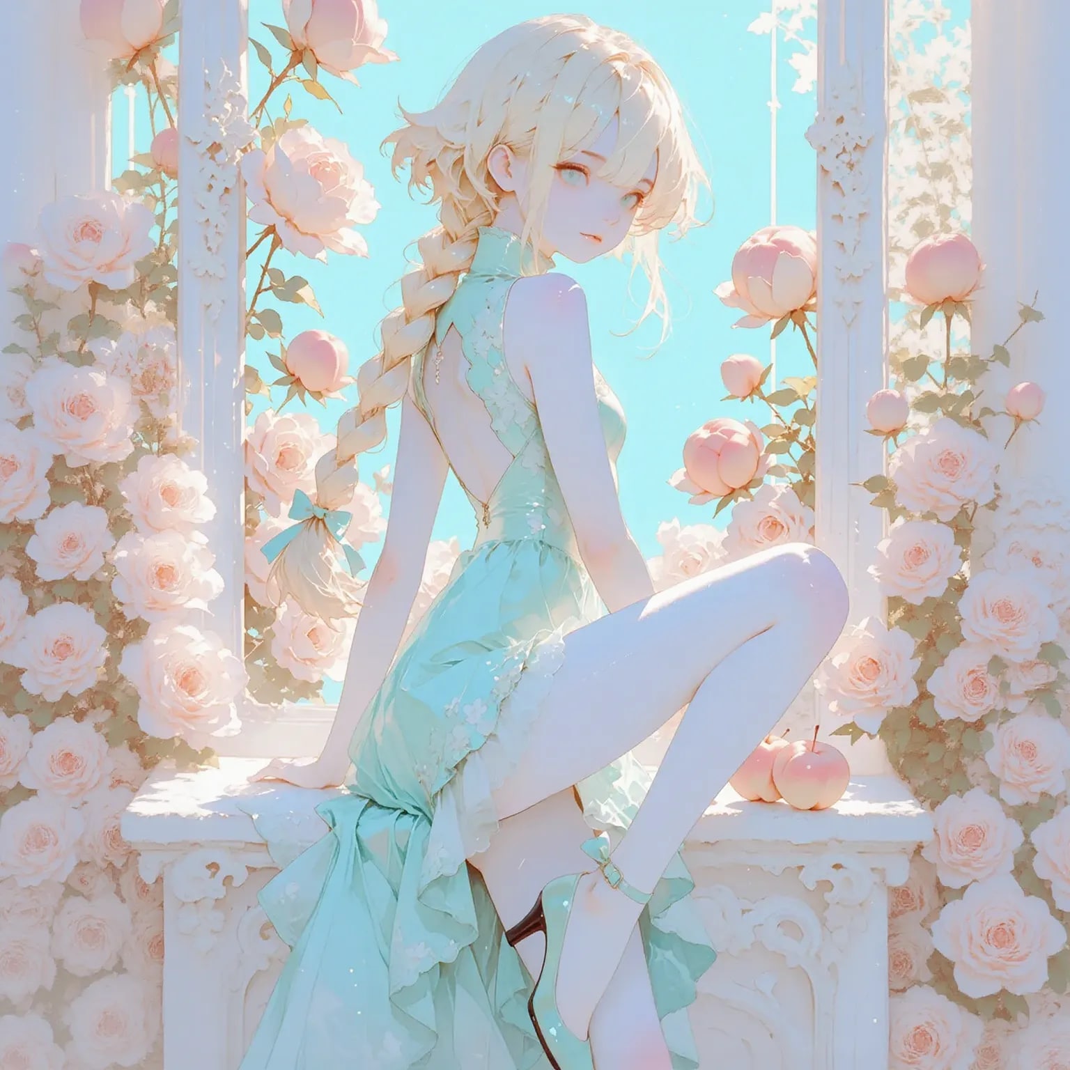 薔薇園 | の人気AIイラスト・グラビア