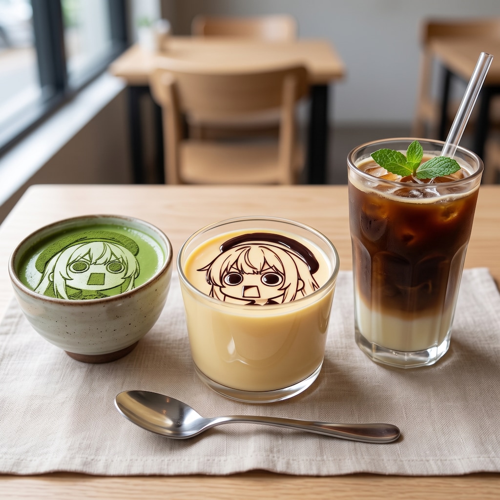 デザートのえらいこっ茶っプリンとカスタードえらいこっちゃプリン