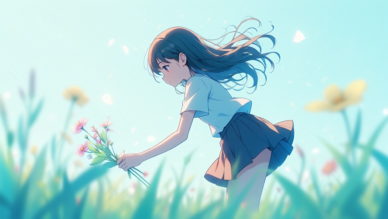 mindscape-花摘みの少女 | の人気AIイラスト・グラビア