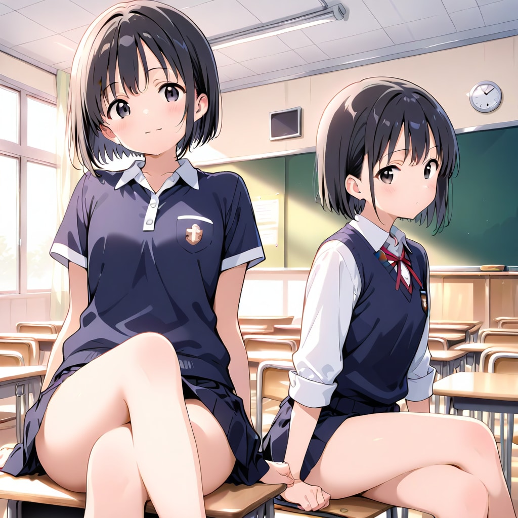 姉妹 | の人気AIイラスト・グラビア