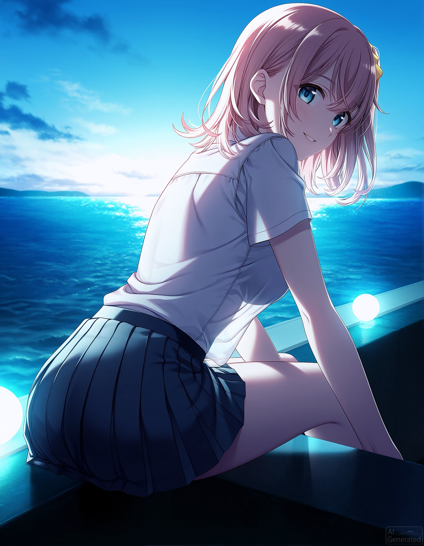夜明けの海
