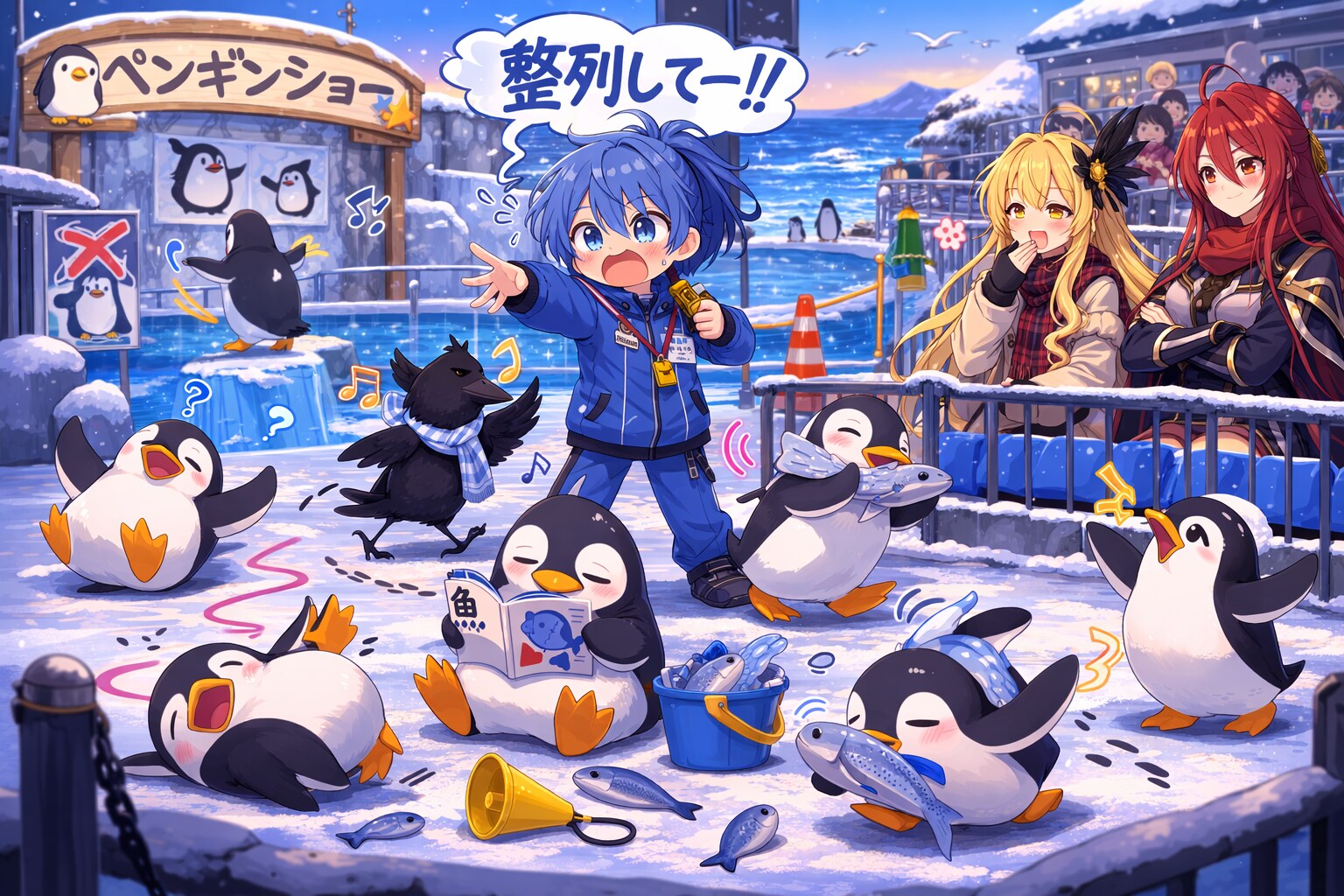おたる水族館のフリーダムすぎるペンギンショー🐧