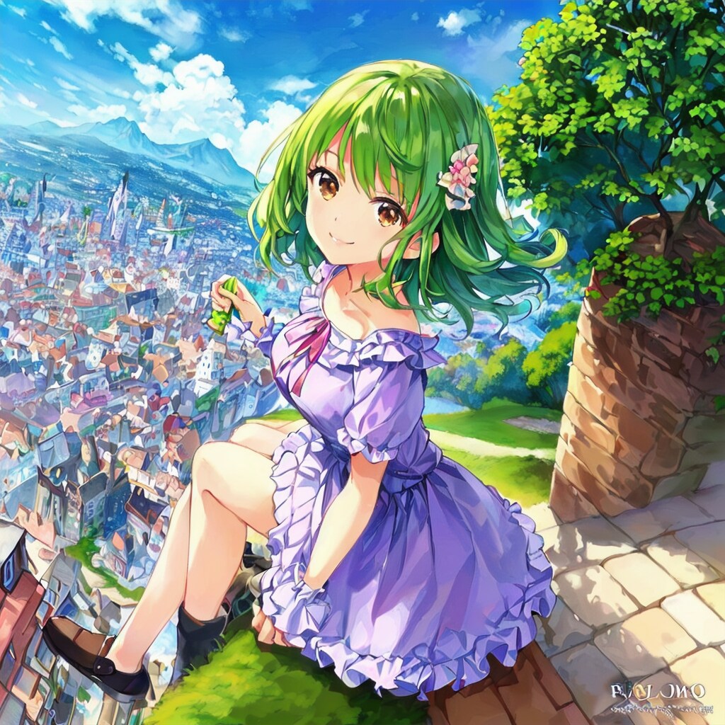 街中の女の子 city girl