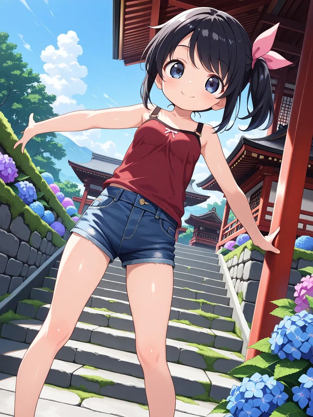 さやかちゃんと紫陽花寺