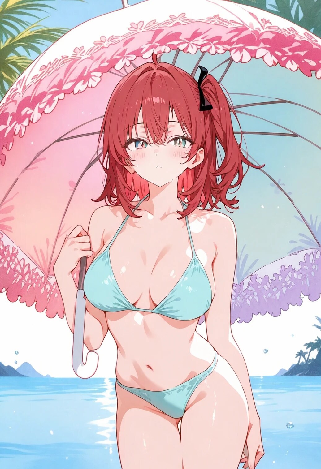 ビキニ水着の美少女