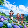 紫陽花畑でつかまえて 4枚目