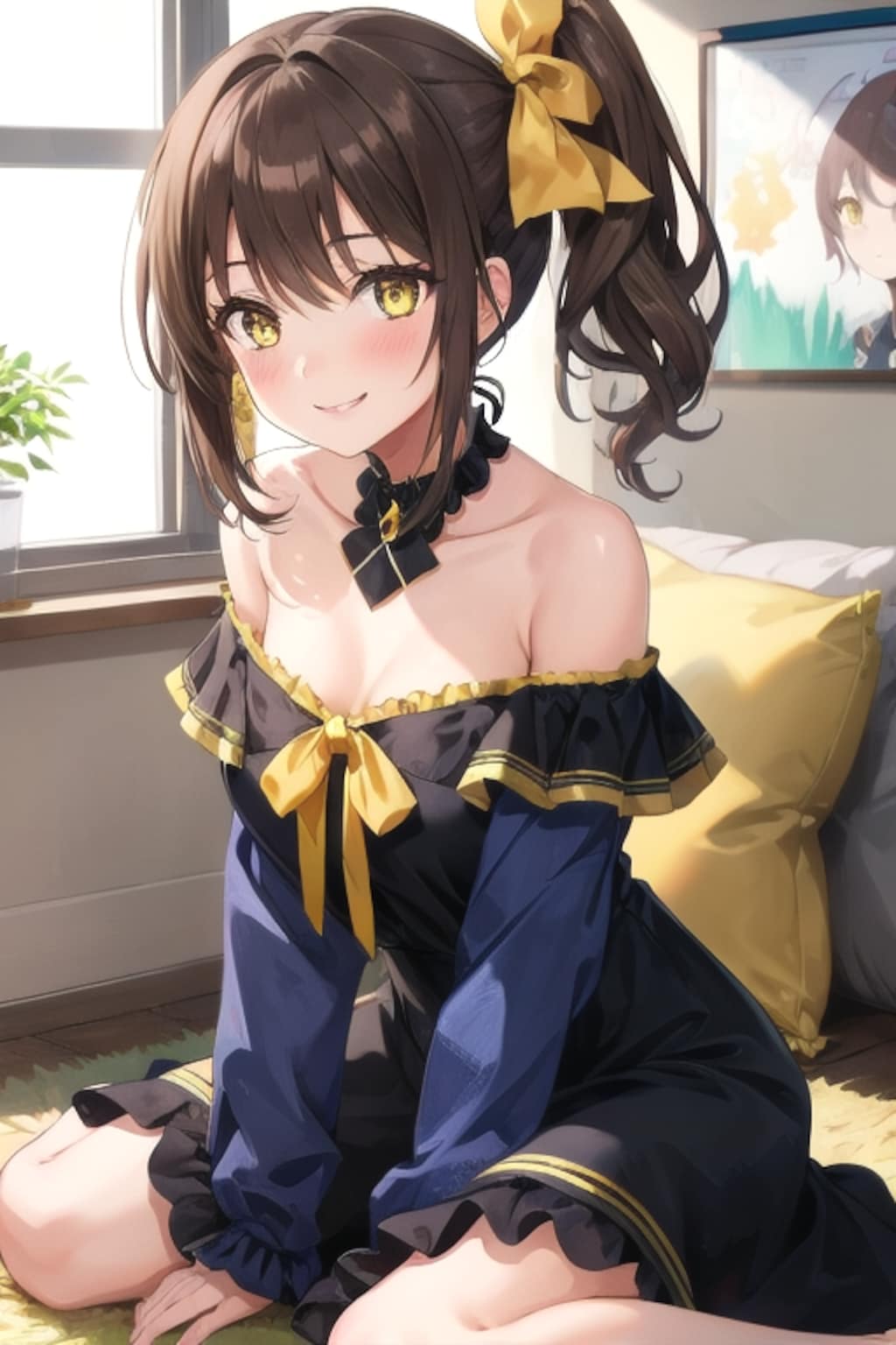 初サイドテールで記念日のお写真📷💛