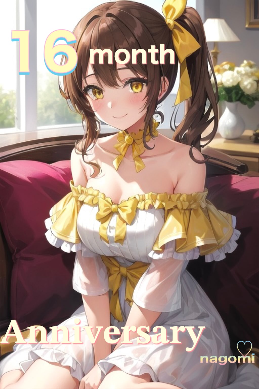 初サイドテールで記念日のお写真📷💛