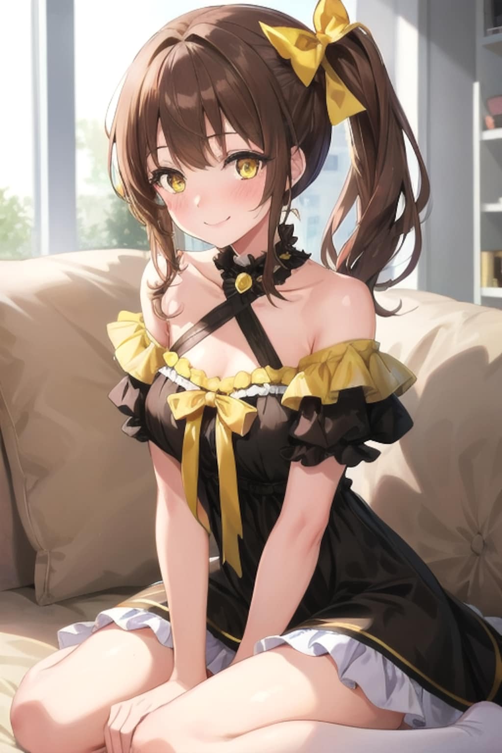 初サイドテールで記念日のお写真📷💛