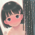 【PromptComイラスト集紹介】『実録！配達先で裸の少女が出てきた件』 2枚目