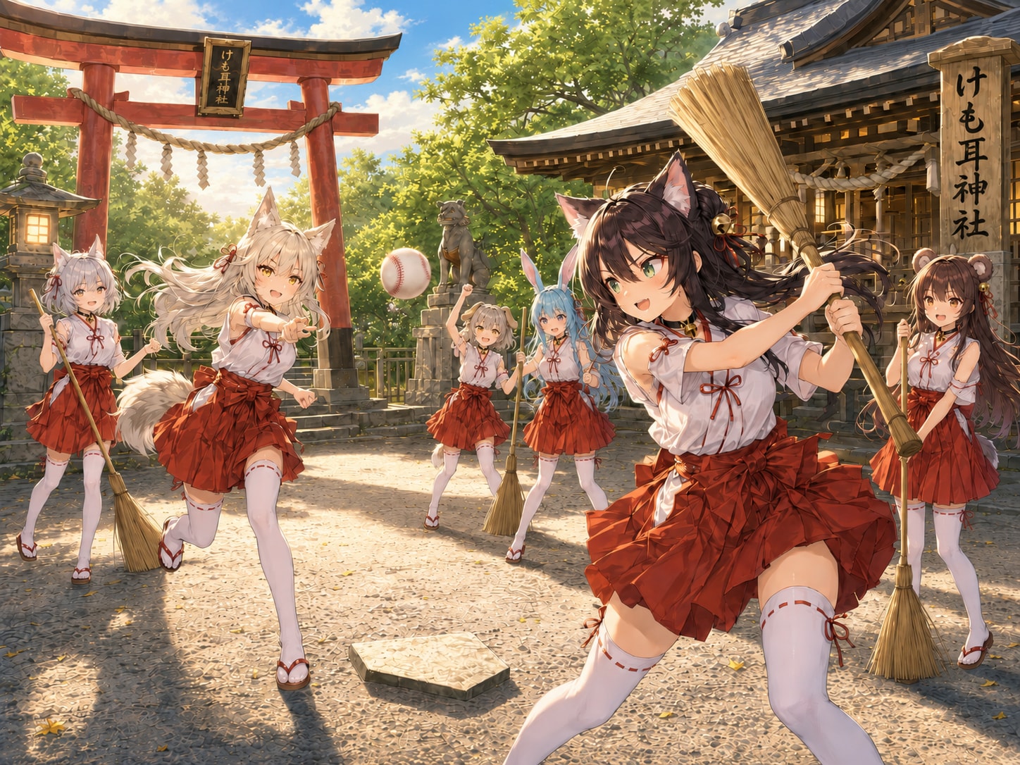 けも耳神社のお遊び巫女たち