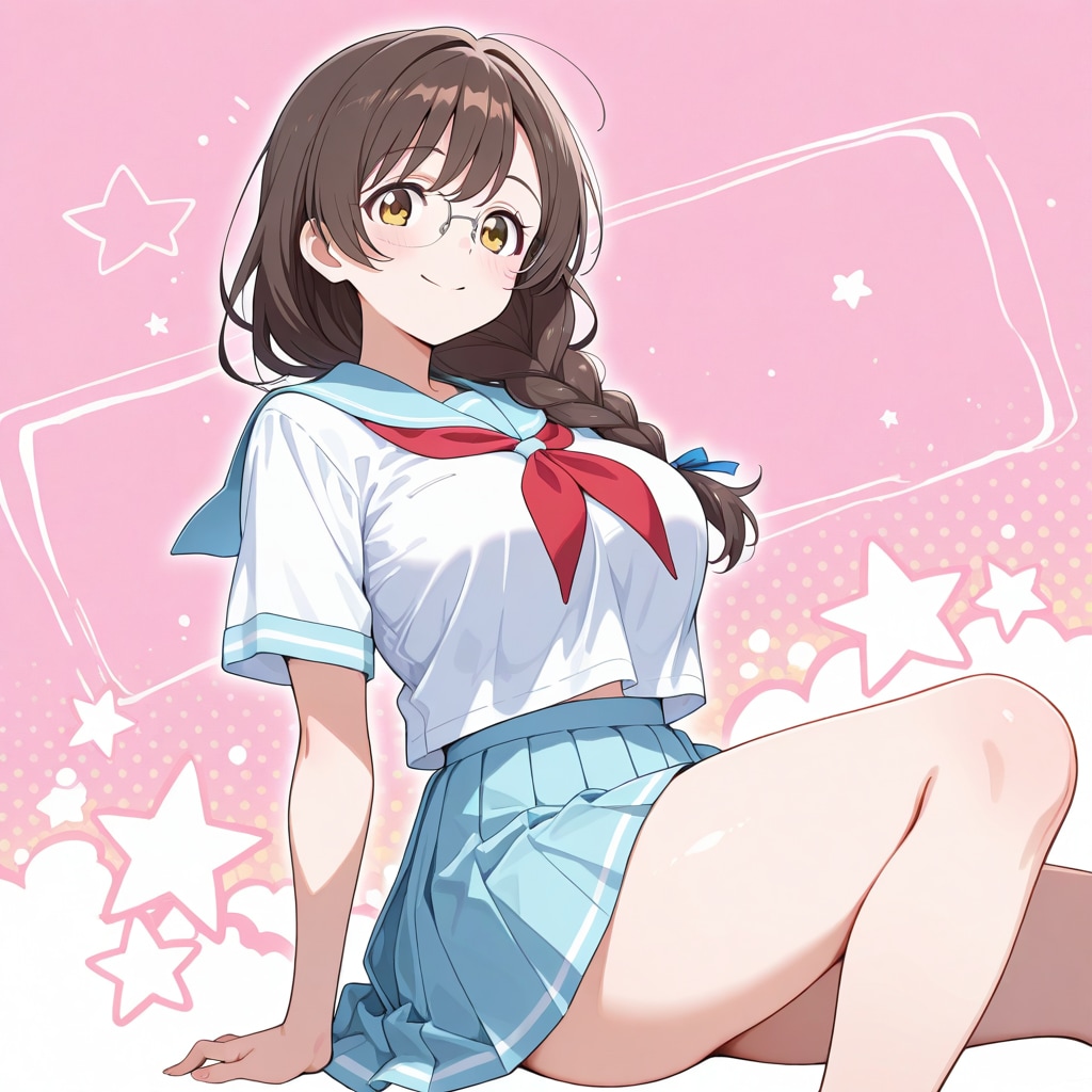 【FA御礼】なしょさんの「舞ちゃん」とツーショットイラスト🥖