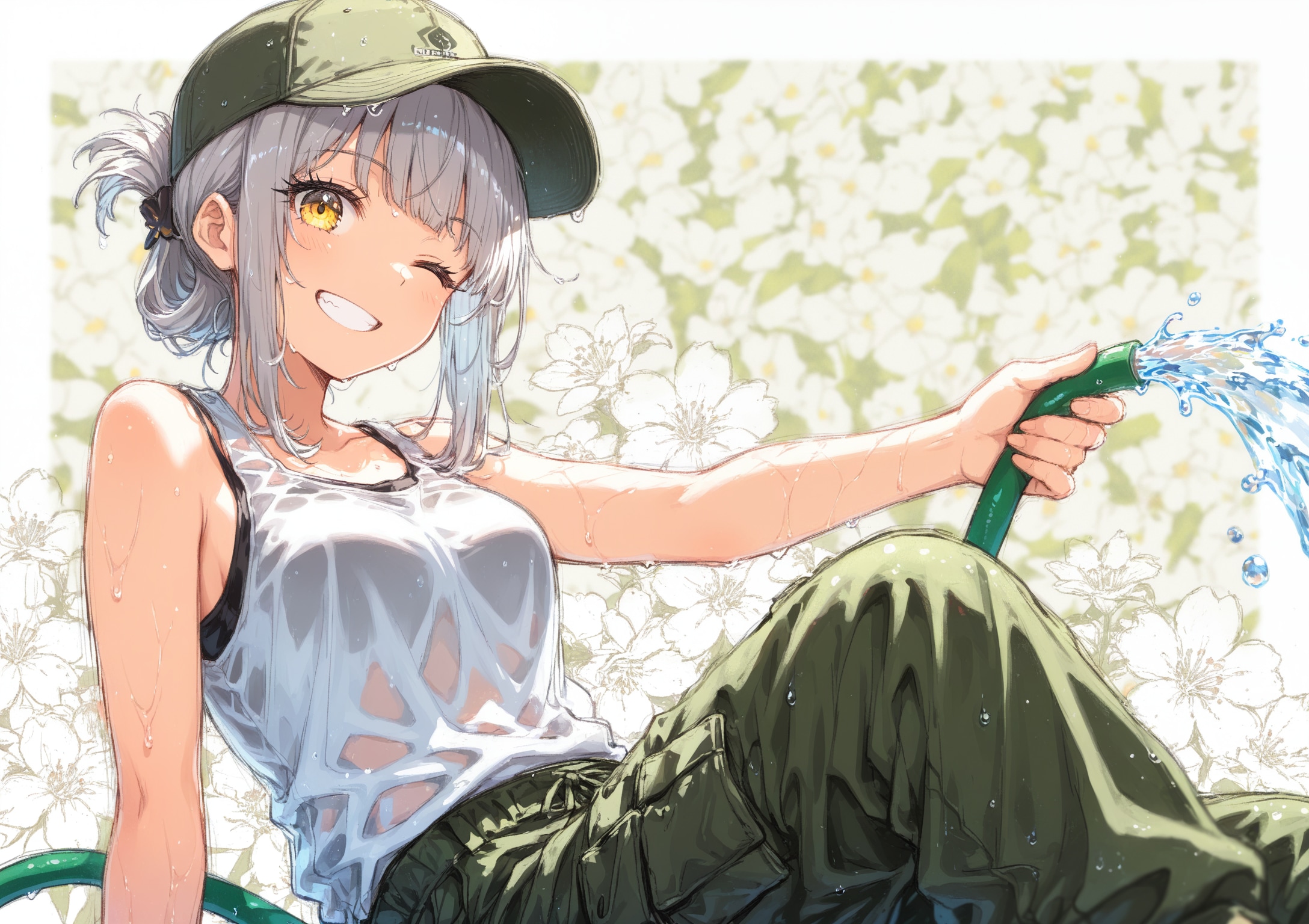 看板娘　flowers