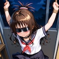 おしっこお漏らしチャレンジ【結〇美柑】(セーラー服・目隠し・緊縛) 2枚目