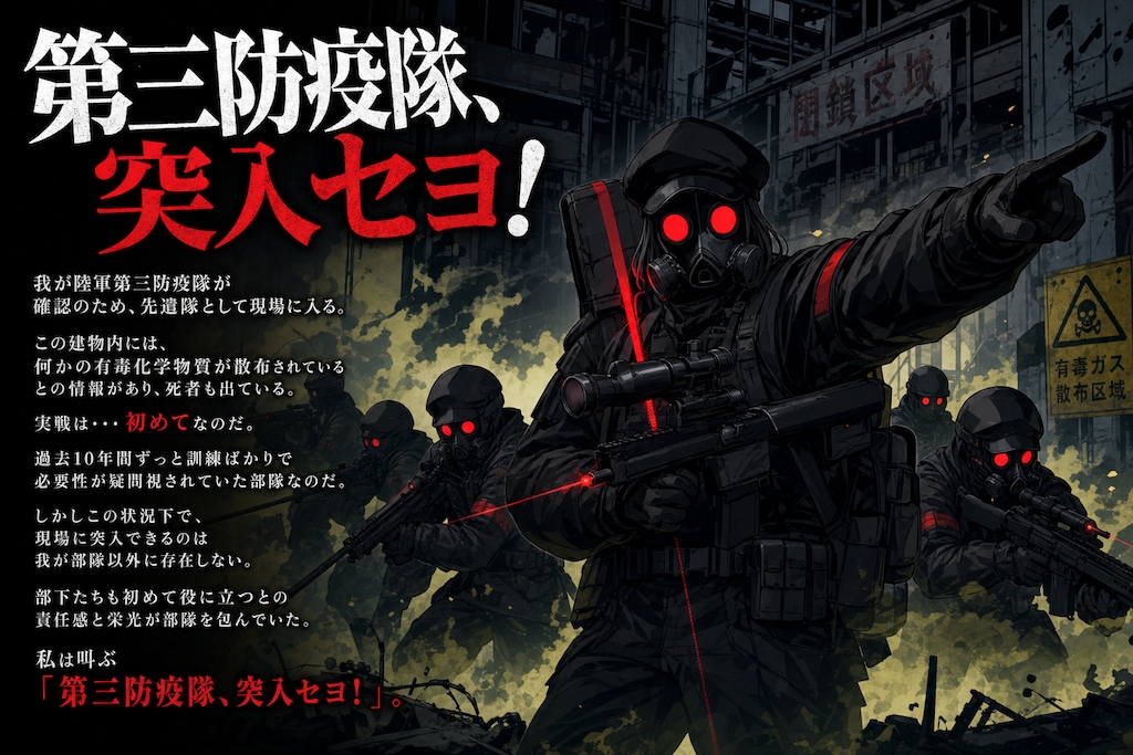 第三防疫隊、突入セヨ!
