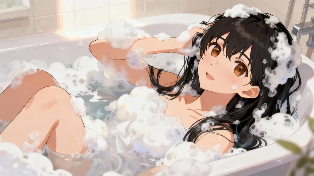 学校帰りに雨が降ったので家でお風呂に入るみことちゃんと彼氏