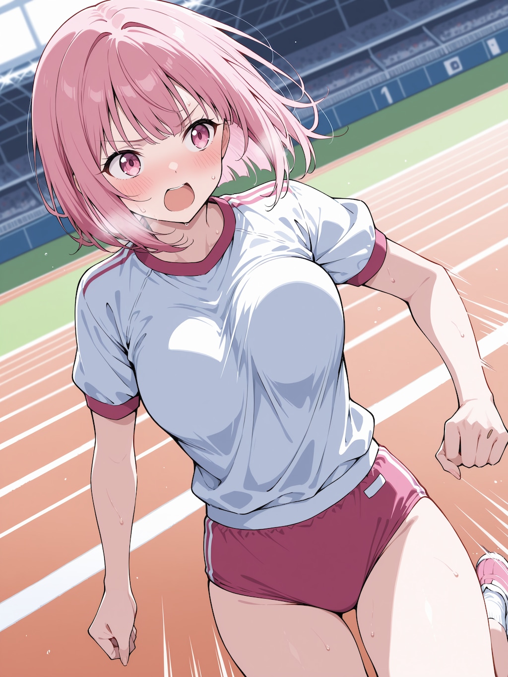 走り切った桃子ちゃん